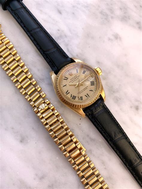 rolex lady datejust borke vollgold automatic damen|lady datejust gold.